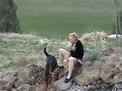 In nature, a minx is cheated on by her dog.